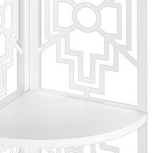 Étagère de coin en métal avec 4 tablettes en MDF/stratifié - I 3621-3622-3623