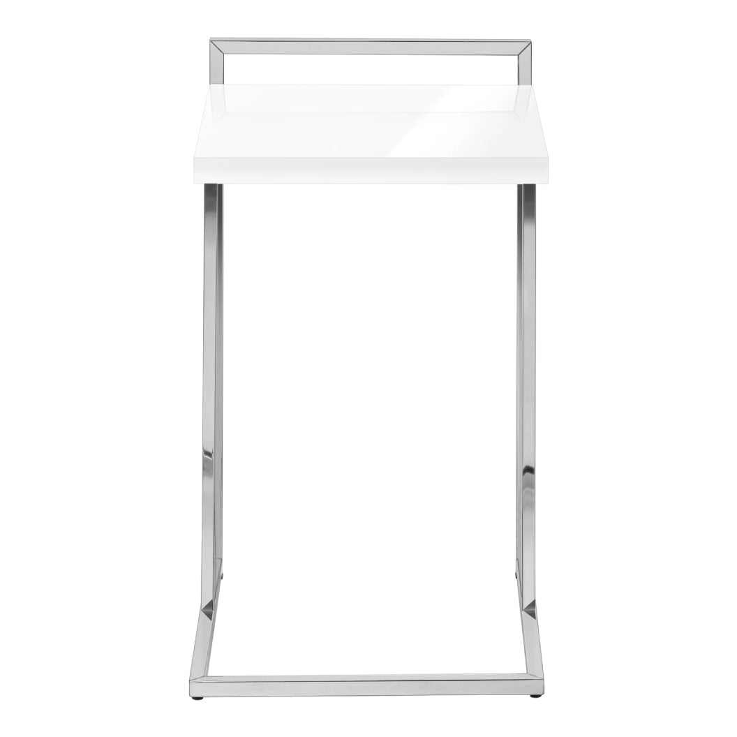 Table d'appoint en MDF/stratifé et métal chromé - I 3636-3640