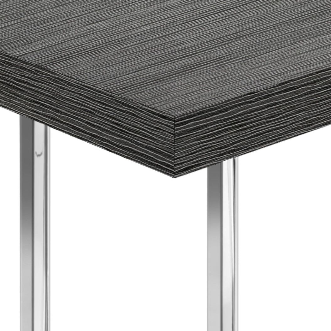 Table d'appoint en MDF/stratifé et métal chromé - I 3636-3640