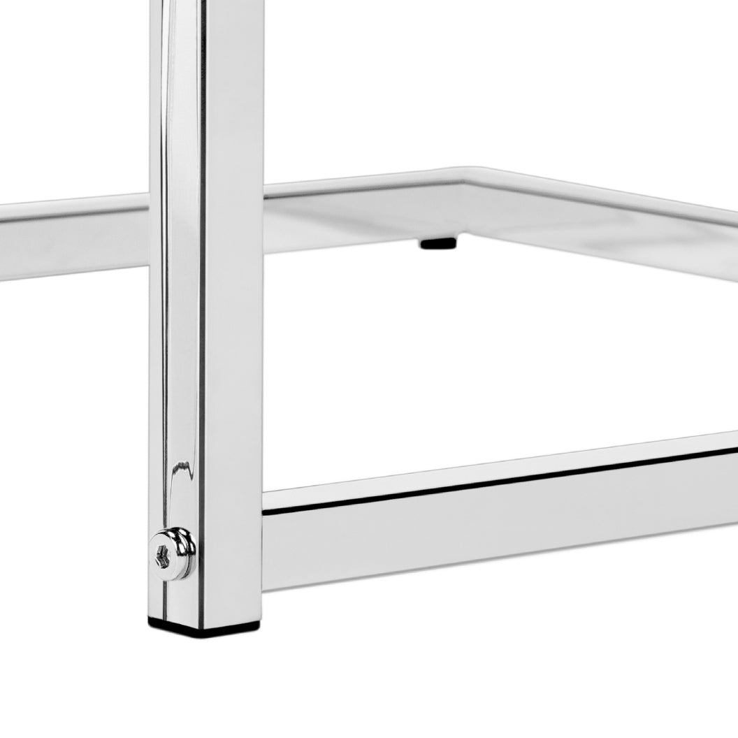 Table d'appoint en MDF/stratifé et métal chromé - I 3636-3640