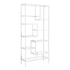 Étagère en métal avec 9 tablettes en verre trempé - I 7158-7159