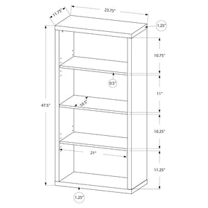 Étagère en MDF/stratifié avec 4 tablettes - I 7404-7405-7406-7407-7059-7060