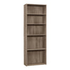 Bibliothèque en MDF/stratifié avec 5 tablettes - I 7467-7468-7469-7470