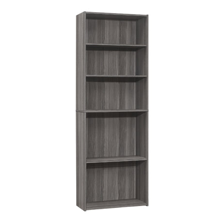 Bibliothèque en MDF/stratifié avec 5 tablettes - I 7467-7468-7469-7470