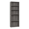 Bibliothèque en MDF/stratifié avec 5 tablettes - I 7467-7468-7469-7470