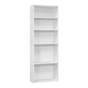 Bibliothèque en MDF/stratifié avec 5 tablettes - I 7467-7468-7469-7470