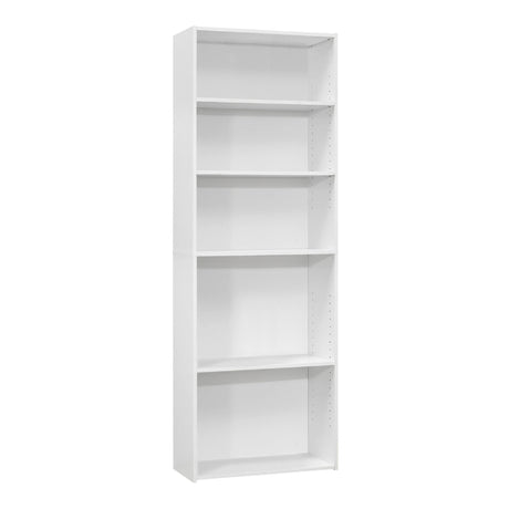 Bibliothèque en MDF/stratifié avec 5 tablettes - I 7467-7468-7469-7470