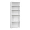 Bibliothèque en MDF/stratifié avec 5 tablettes - I 7467-7468-7469-7470