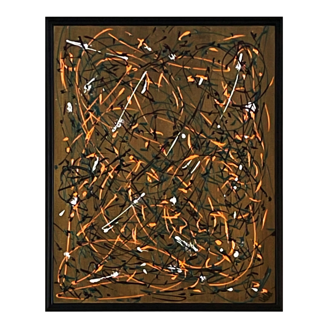Toile 17 x 21,25 po avec un cadre noir - Pêle-Mêle