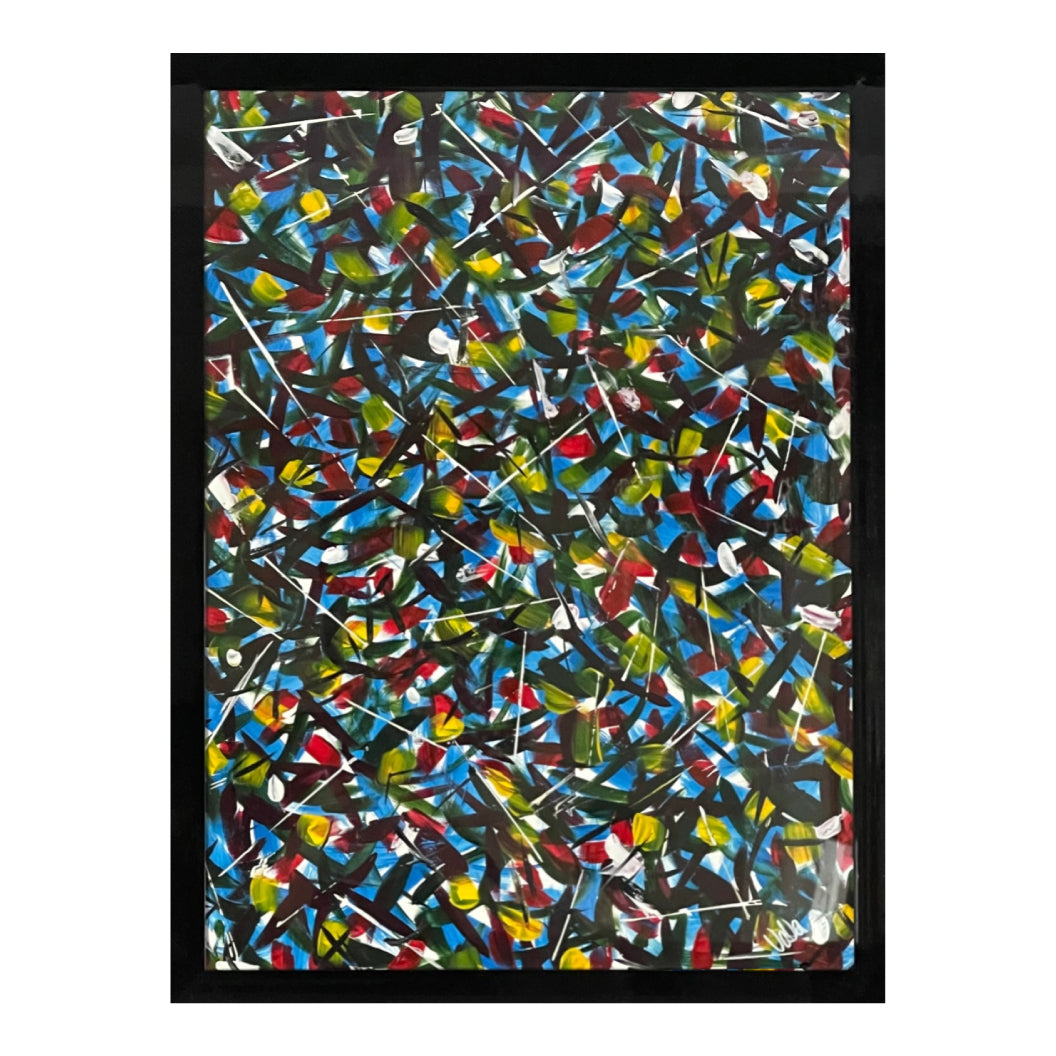 Toile 20 x 26 po avec un cadre noir - Le Cerisier