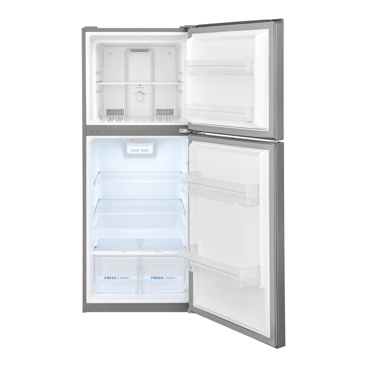 Réfrigérateur congélateur haut Inox 24po