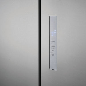Réfrigérateur à porte française profondeur de comptoir 33 po, 17,4 pi³, 4 portes Inox