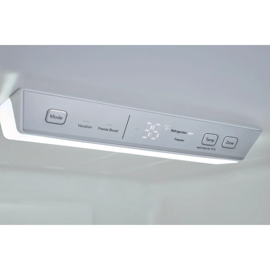 Réfrigérateur à congélateur inférieur 24 po, 11,5 pi³ Inox