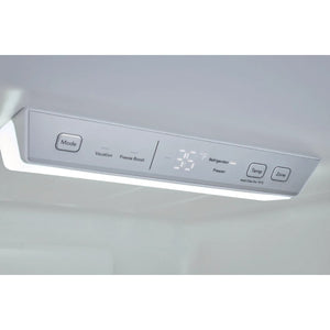 Réfrigérateur à congélateur inférieur 24 po, 11,5 pi³ Inox