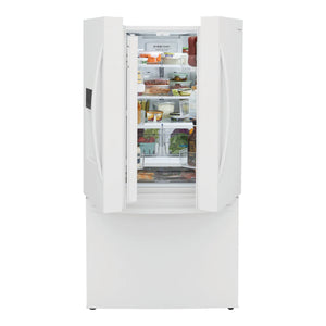 Réfrigérateur portes françaises Blanc 36po