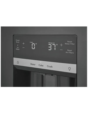 Réfrigérateur portes françaises Inox noir 36po