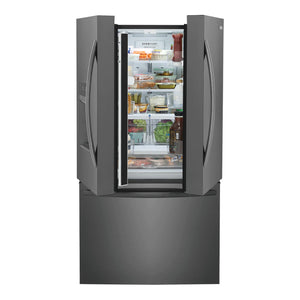 Réfrigérateur portes françaises Inox noir 36po