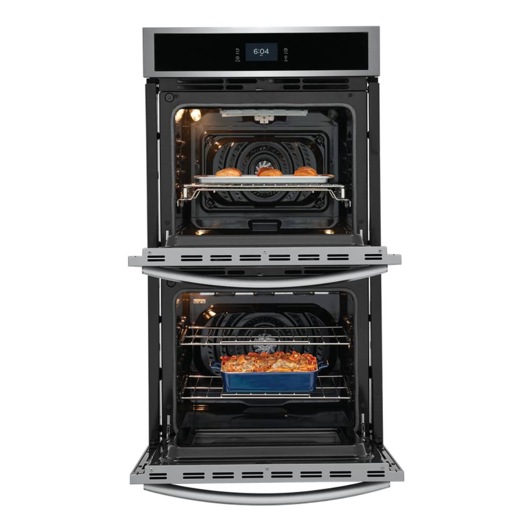 Four encastrable double 27 po. Inox