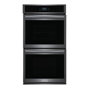 Four encastrable double 27 po. Inox noir 7,6 pi³