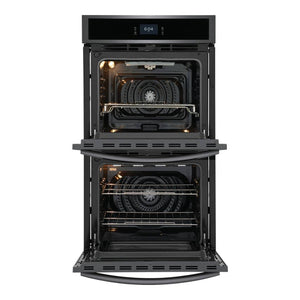 Four encastrable double 27 po. Inox noir 7,6 pi³