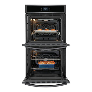 Four encastrable double 27 po. Inox noir 7,6 pi³