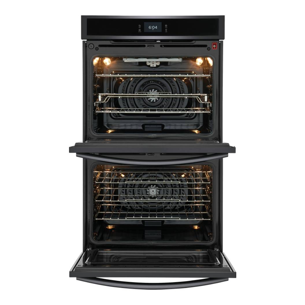 Four encastrable double 30 po.5,3 pi³ Inox noir