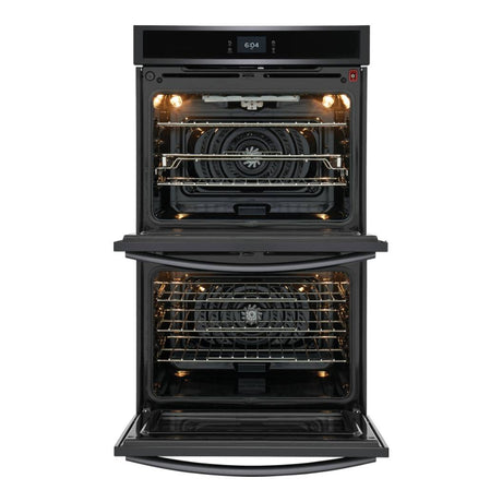 Four encastrable double 30 po.5,3 pi³ Inox noir