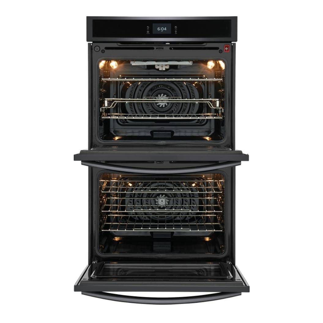 Four encastrable double 30 po. Inox noir 10,6 pi³