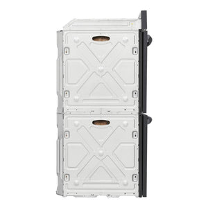 Four encastrable double 30 po.5,3 pi³ Inox noir