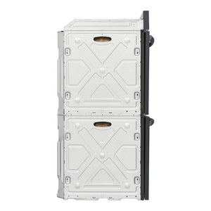 Four encastrable double 30 po. Inox noir 10,6 pi³