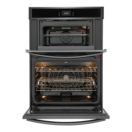 Four encastrable combiné à convection 30 po. 5,3 pi³, acier inoxydable noir