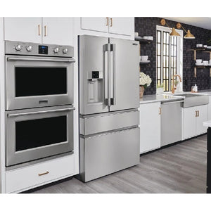 Réfrigérateur 4 portes à 2 battants à profondeur comptoir 36 po, 21,4 pi³ Inox avec Compartiment réfrigérant convertible