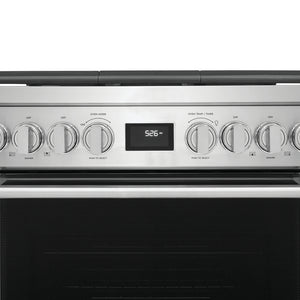 Cuisinière biénergie 30 po, 4,6 pi³ Inox avec Brûleurs scellés, Convection et Nettoyage à la vapeur
