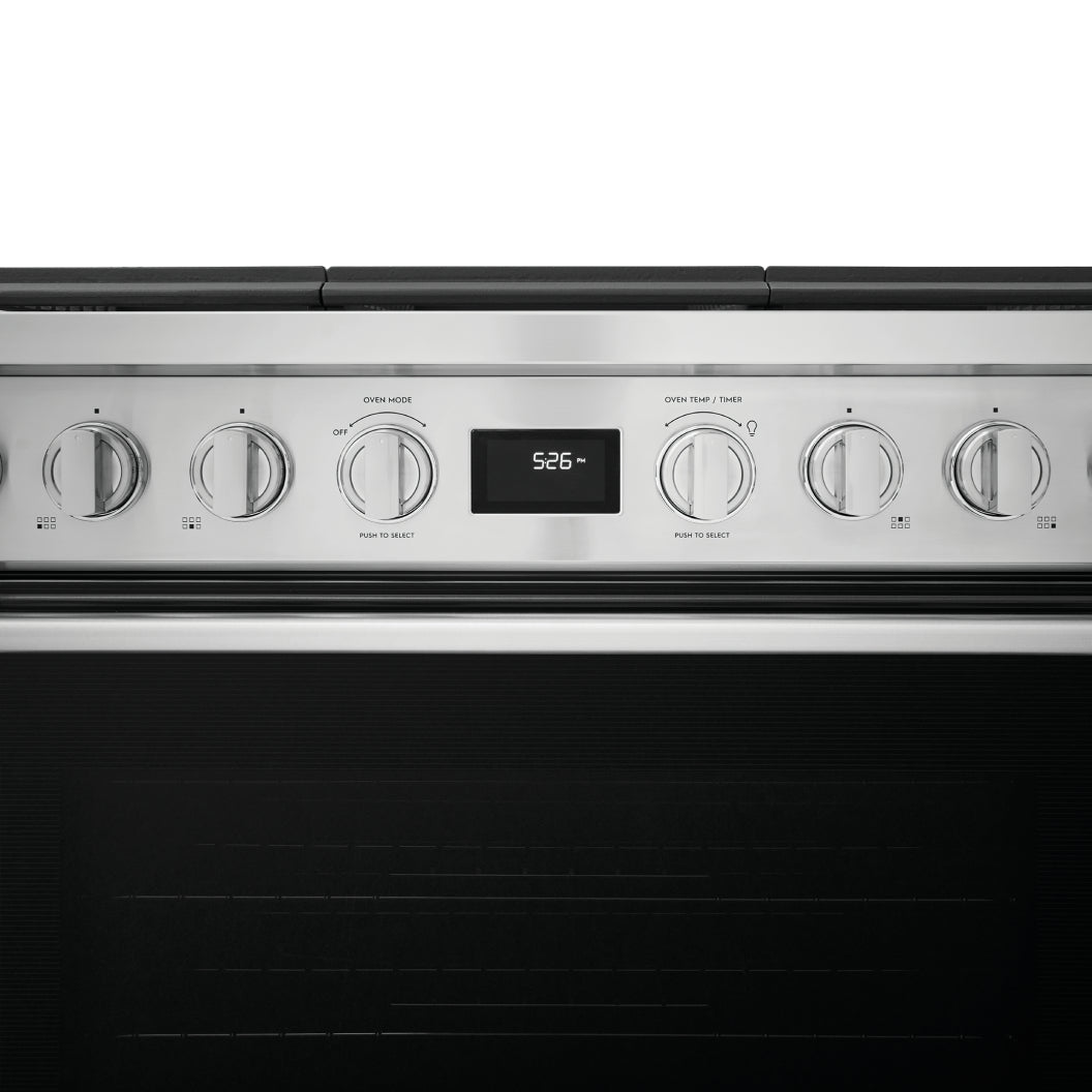 Cuisinière biénergie 36 po, 4,4 pi³ Inox avec Brûleurs à double flamme et Convection double