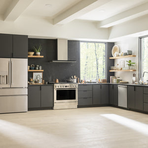 Cuisinière biénergie 36 po, 4,4 pi³ Inox avec Brûleurs à double flamme et Convection double