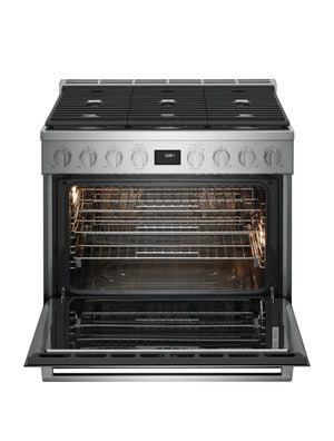 Cuisinière biénergie autoportante 36 po. 4,4 pi³