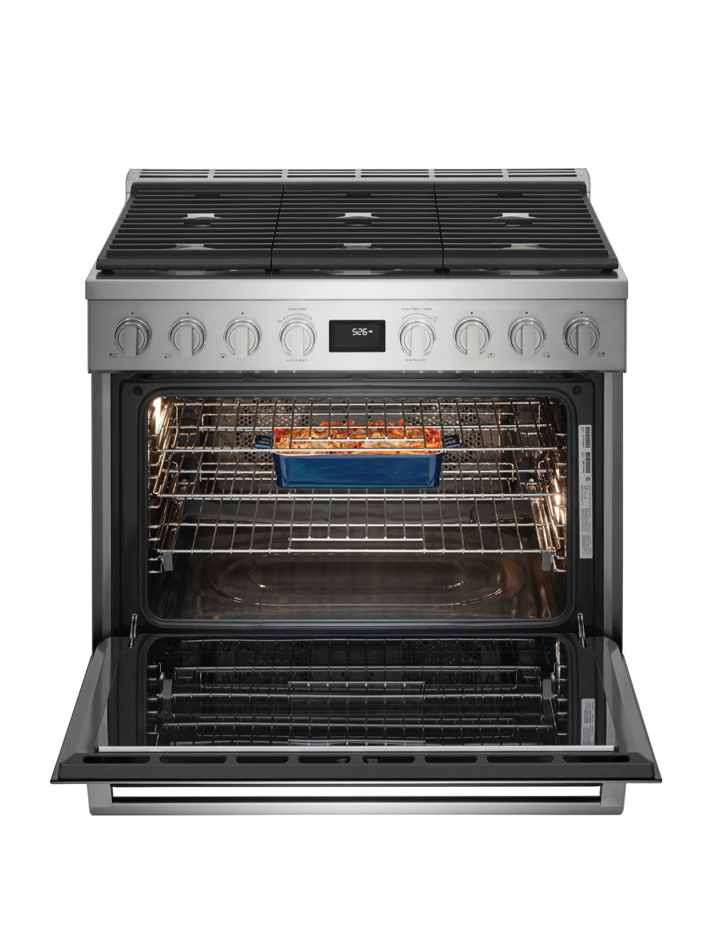Cuisinière biénergie autoportante 36 po. 4,4 pi³