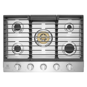 Plaque de cuisson au gaz 30 po. avec 5 brûleurs