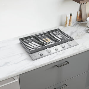 Plaque de cuisson au gaz 30 po. avec 5 brûleurs