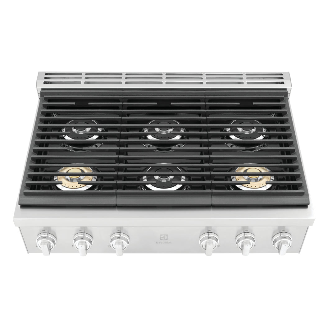 Plaque de cuisson au gaz 36 po. avec ventilation