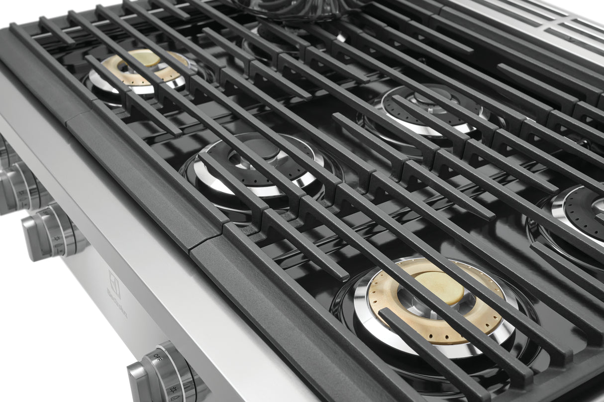 Plaque de cuisson au gaz 36 po. avec ventilation