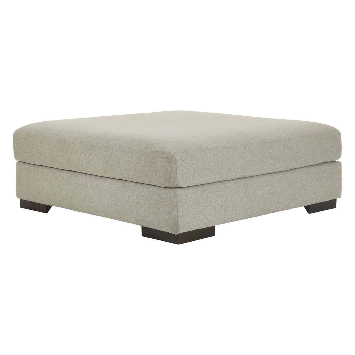 Ottoman surdimensionné Lyndeboro en tissu gris