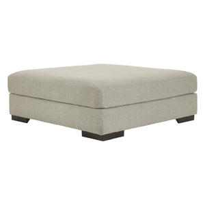 Ottoman surdimensionné Lyndeboro en tissu gris