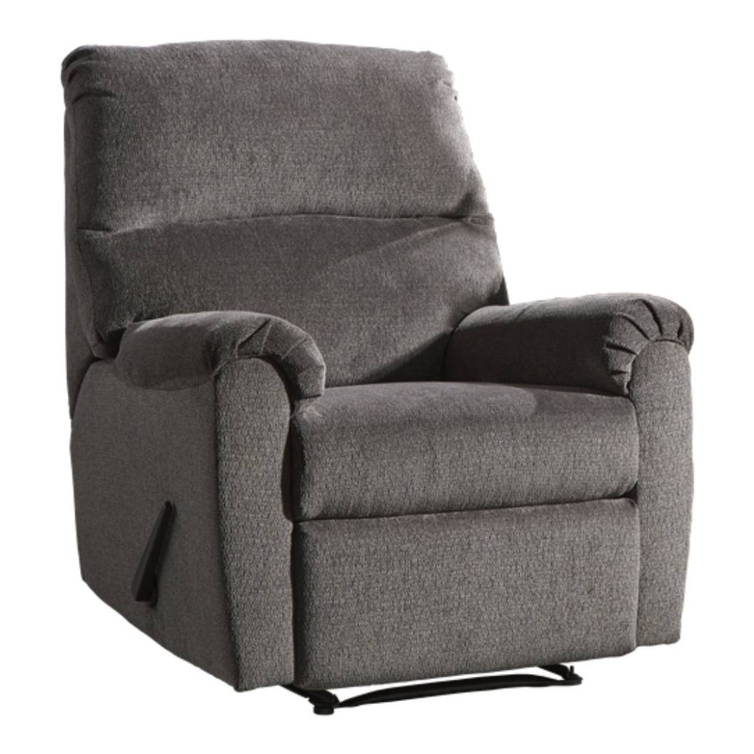 Fauteuil en tissu gris inclinable - Nerviano