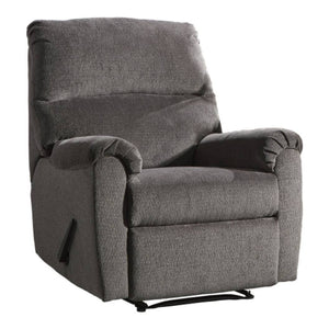 Fauteuil en tissu gris inclinable - Nerviano