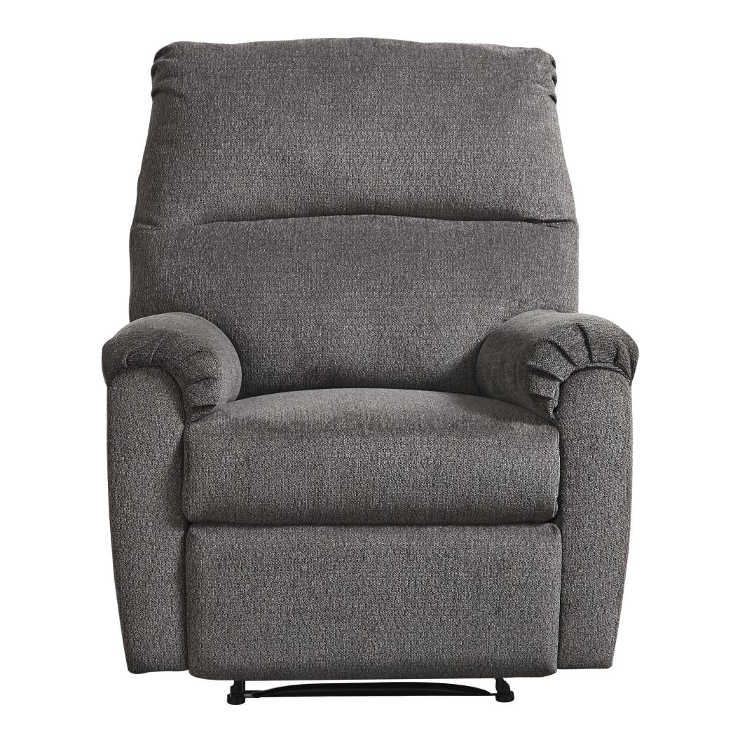 Fauteuil en tissu gris inclinable - Nerviano