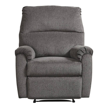 Fauteuil inclinable tissu gris - Nerviano