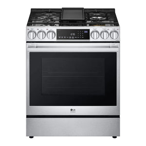 Cuisinière au gaz encastrable 30 po 6,3 pi³ Inox - Studio - intelligente, Air Fry & ProBake®