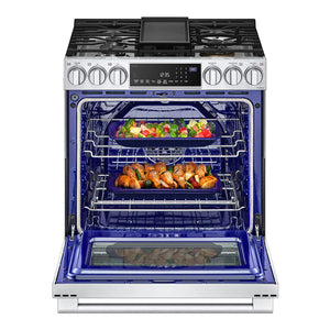 Cuisinière au gaz encastrable 30 po 6,3 pi³ Inox - Studio - intelligente, Air Fry & ProBake®