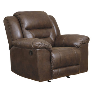 Fauteuil aspect cuir berçant et inclinable - Stoneland